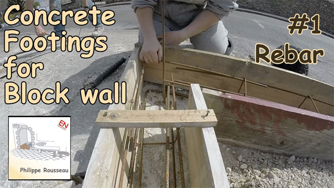 How to build concrete footing for a concrete block wall foundation