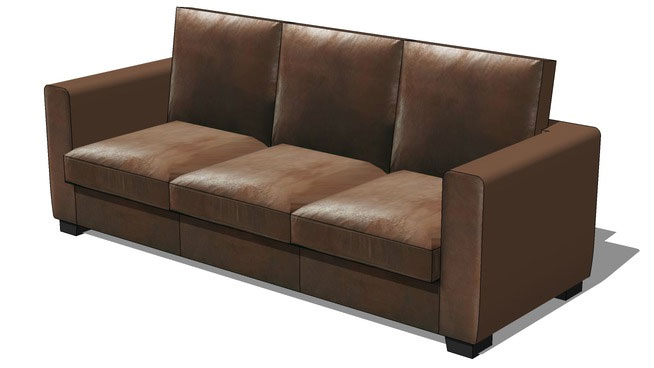Canape marron sofa