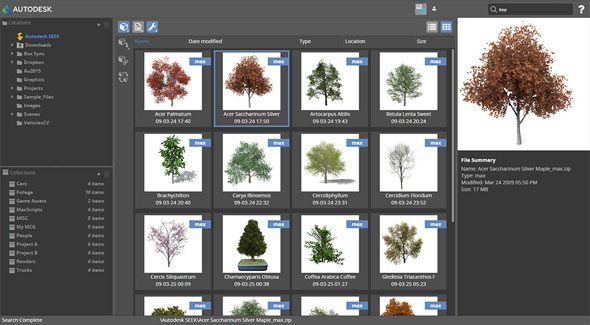 3ds Max Asset Library
