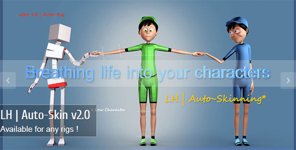 LH - Auto-Skin is an automatic skinning plugin for any 3ds Max Rig