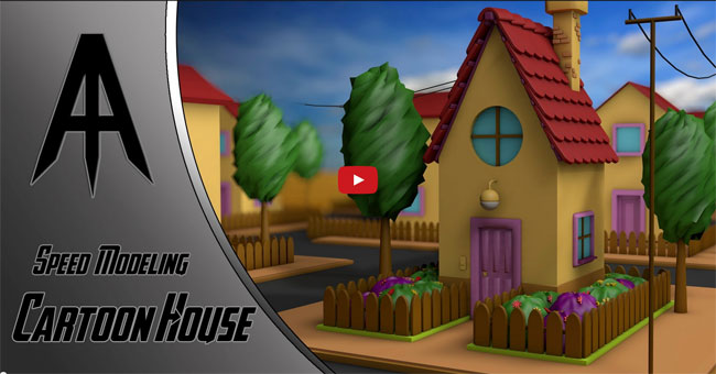 Cinema 4D - Cartoon House