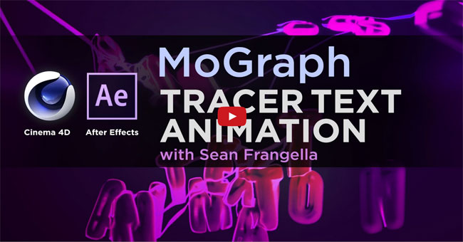 Cinema 4D MoGraph Tracer Effector Animation