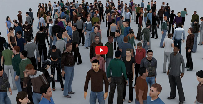 How to apply populate toolset to create numerous animated character in 3ds max