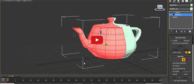 Learn the processes for applying Lattice modifier in 3Ds Max
