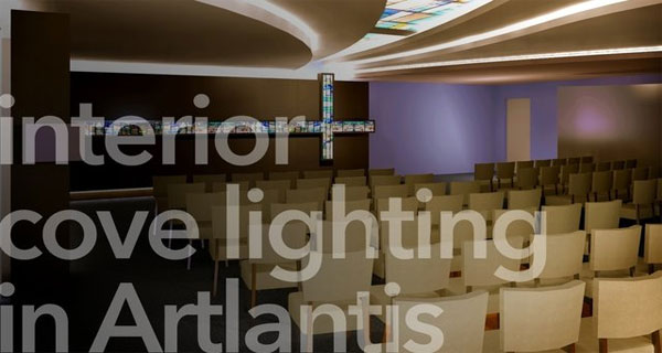 Apply Artlantis to perform Interior Cove Lighting and Backlighting