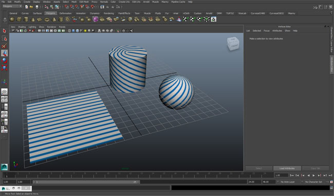 Learn to apply 2d textures to objects through UV mapping tools in Maya