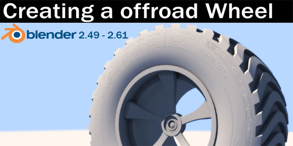 Modeling an offroad wheel - Blender 3D Tutorial