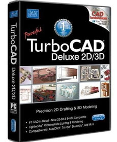 TurboCAD 20 Deluxe 2D CAD Design and 3D Modeling Software
