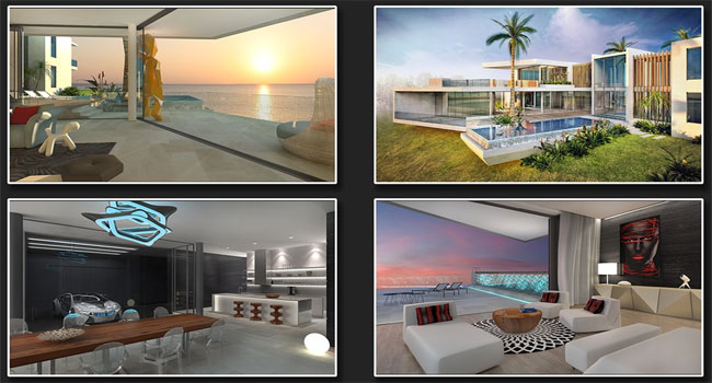 Rendering of interior in V-Ray and 3d Max