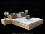 Modern minimalist comfortable double bed
