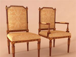 European luxury wooden chair