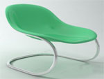 Creative green chair model