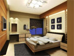Simple and elegant bedroom model