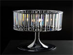 Metallic luster table lamp