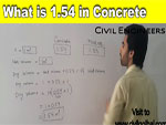 Significance of 1.54 in concrete