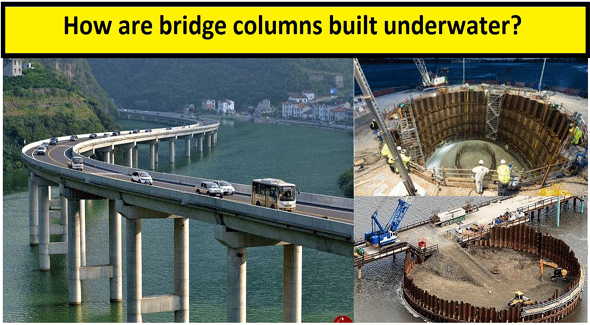 Some useful techniques to construct bridge columns underwater