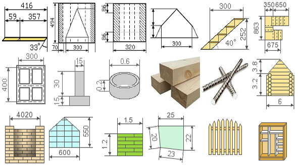 Online calculation of construction materials, calculators and designers
