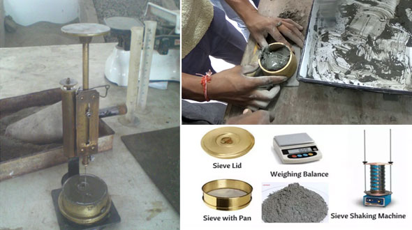 How to perform cement consistency test