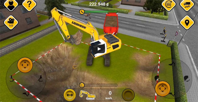 Construction Simulator 2014 Gameplay on iPhone 5s