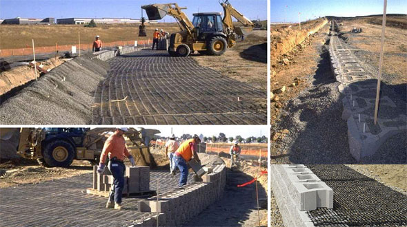 How to make retaining soil stable with Compaction and Geogrid
