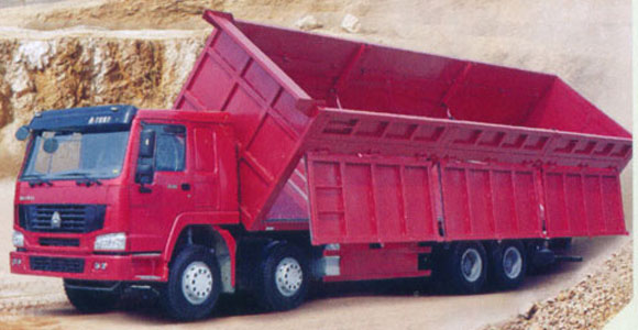 Side dump trucks