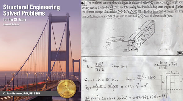 Structural Engineering Solved Problems for the SE Exam – A handy e-book for engineers
