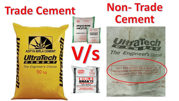 Characteristics of Trade and Non trade cement and their differences