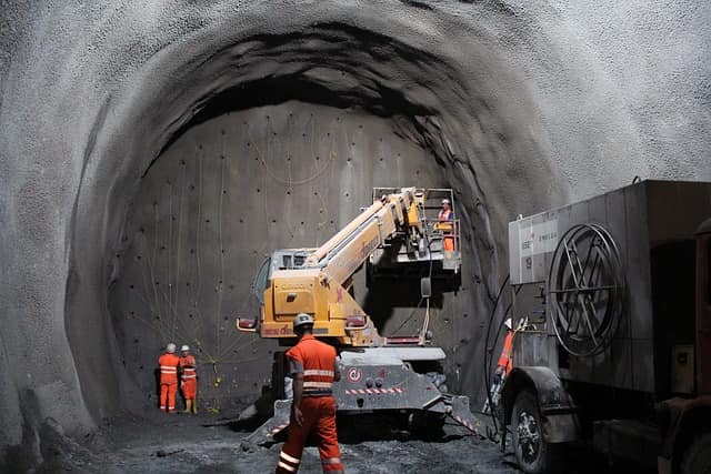 luxury concrete pool materials tunnel construction technology