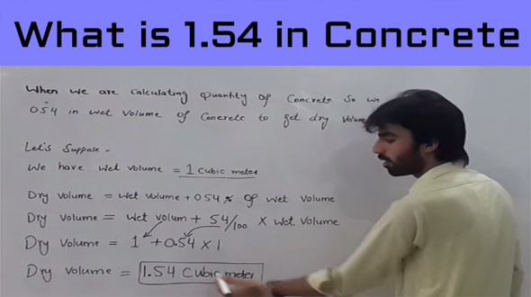 Significance of 1.54 in concrete