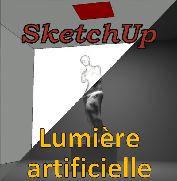 Sketchup and artificial lighting in Kerkythea