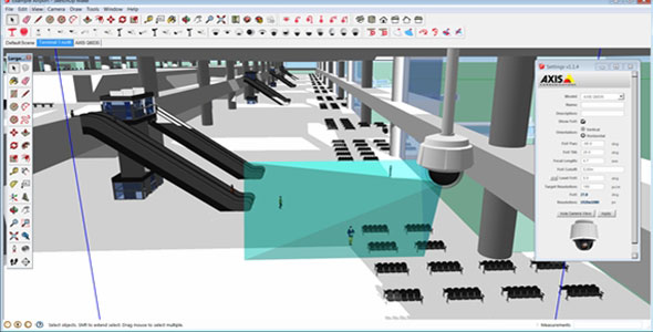 Axis Communications just introduced Axis Camera Extension for Sketchup