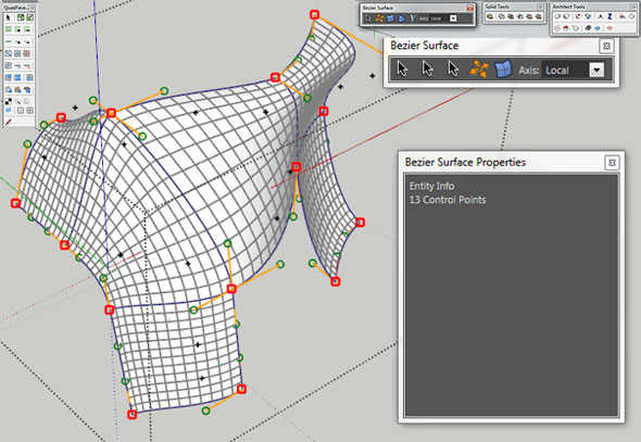 Bezier Surface Editor for sketchup