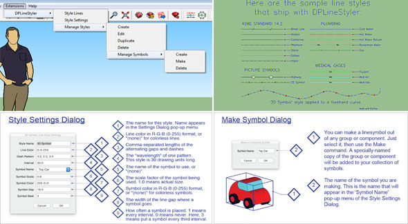 DPlineStyler – A new sketchup extension just launched