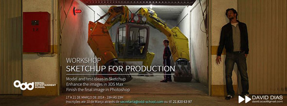 An exclusive workshop on SketchUp for Production offered by Odd School
