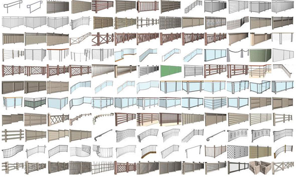 Instant Fence and Railing Plugin for Sketchup