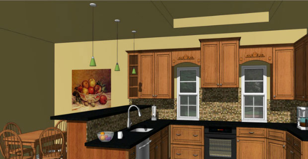 How to design a kitchen with sketchup