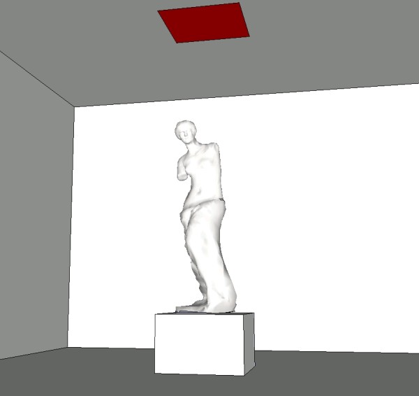 Sketchup and artificial lighting in Kerkythea