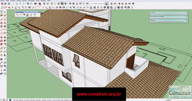 SketchUp 2015: Modeling fueled roofs with Instant Roof Nui plugin