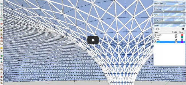 Apply sketchup to produce a PDF set of plans