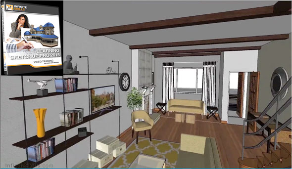 Infinite Skills offers Learning SketchUp Pro 2015 Training Video