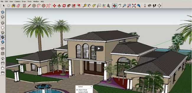 How to apply sketchup make to design a simple house