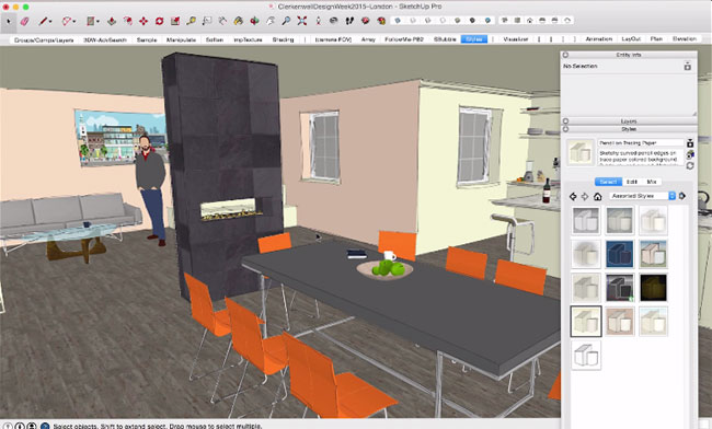 SketchUp tips for interior designers