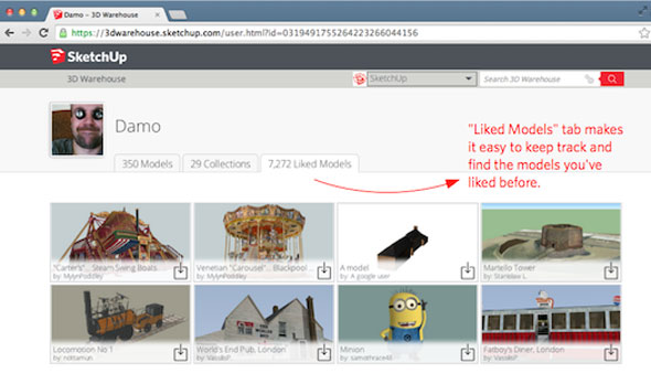 Trimble has introduced a new user rating system for 3d warehouse