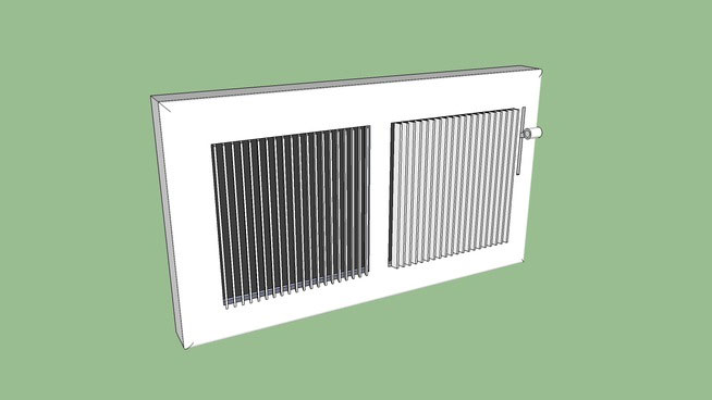 Louvered Heat and Air Register Vent