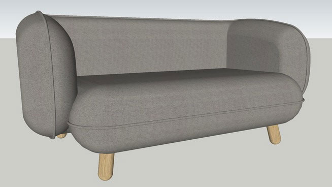 Sketchup Components 3D Warehouse - 2 seater sofa