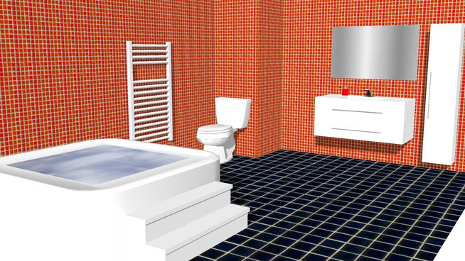 Modern Bathroom with jacuzzi
