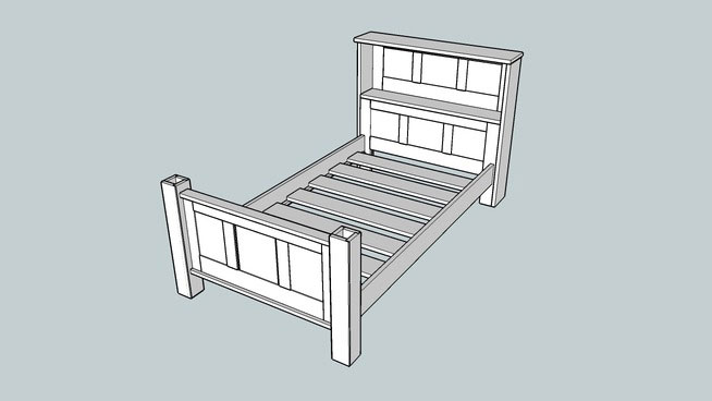 Single Bed Woodworking