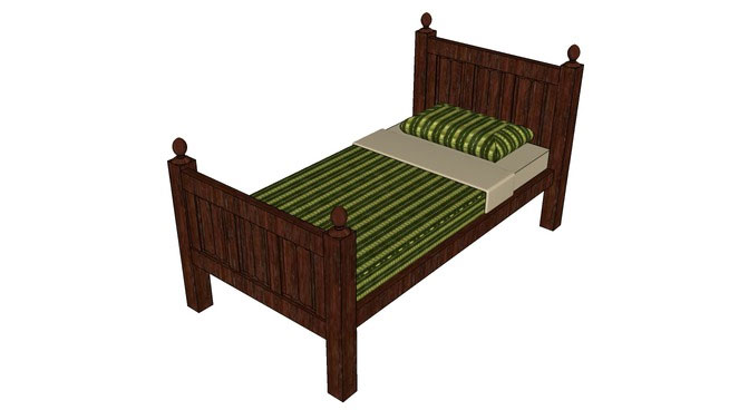Gothic Twin Bed