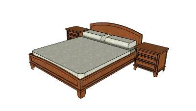 King bed with nightstands