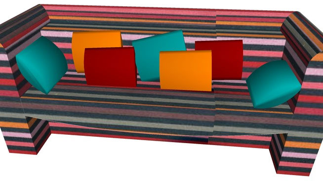 Canape trois places sofa